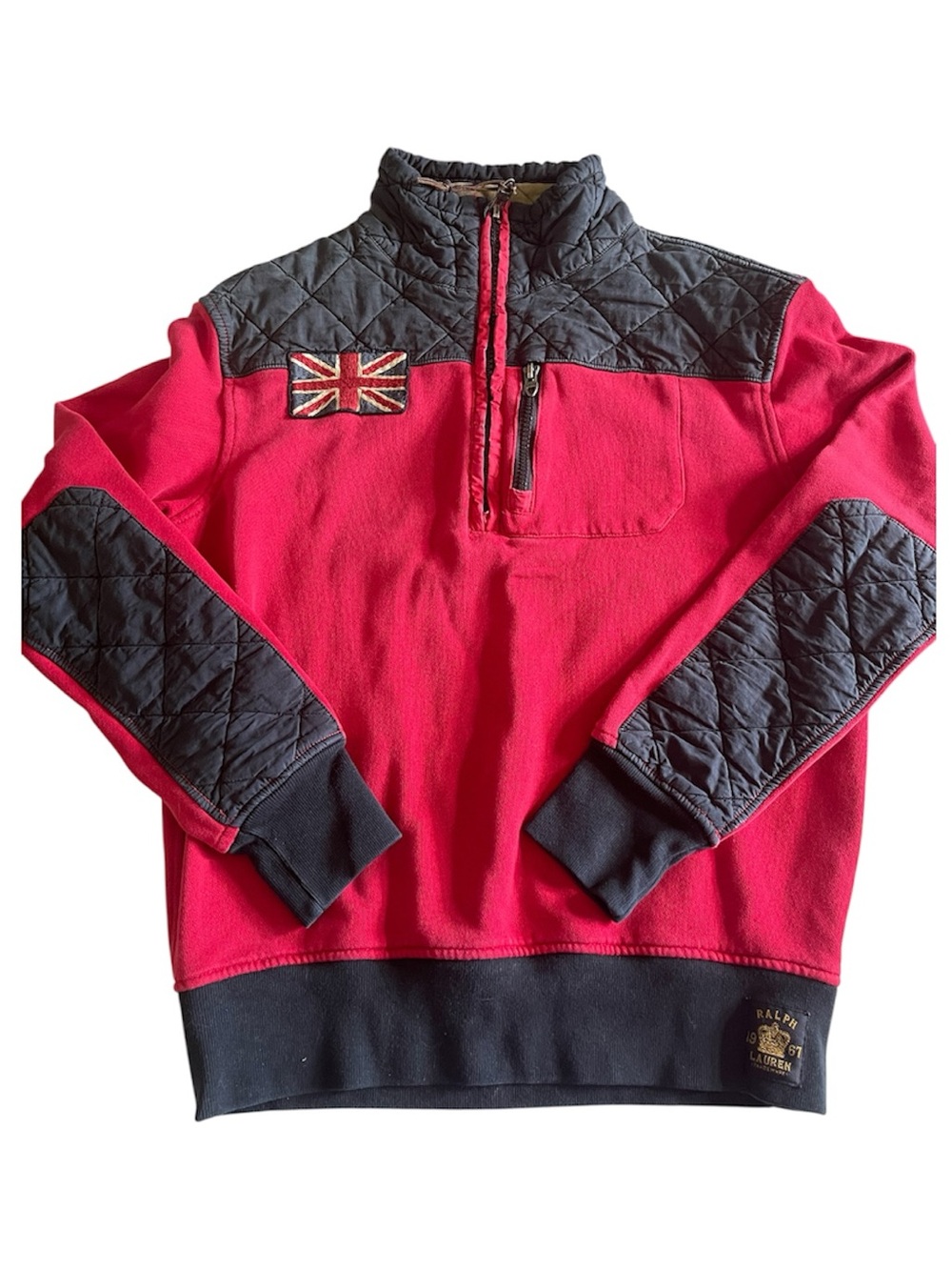 Ralph Lauren | Union Jack Red Half-Zip Pullover sweatshirt